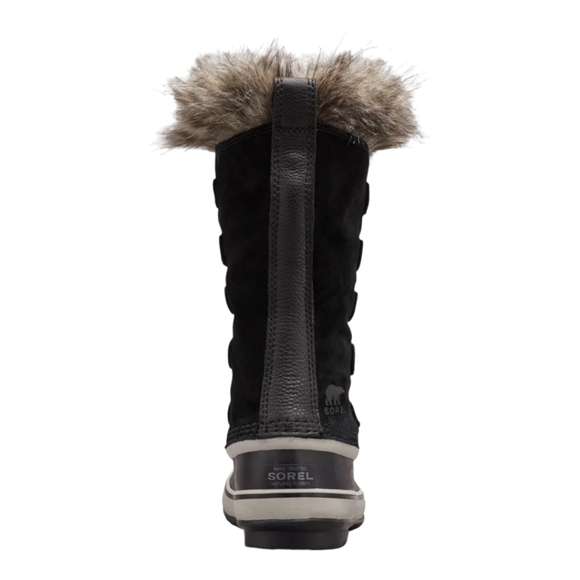 SOREL Women's Joan of Arctic -Black Fur Cuff Waterproof Suede Snow Boots Size 7 - Picture 4 of 8
